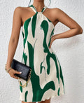 Robe Élégante d’Été – Imprimée Sans Bretelles
