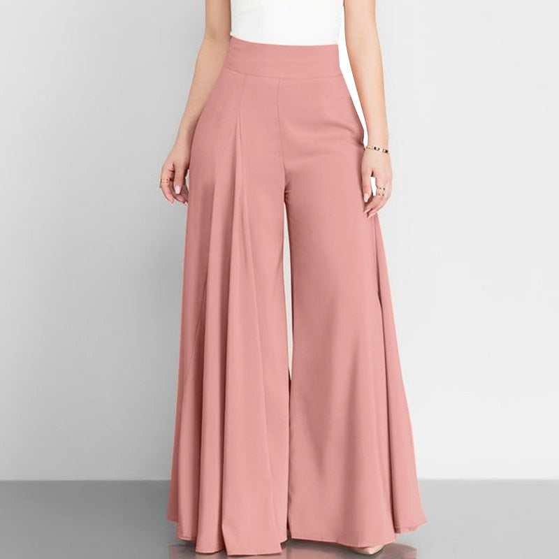 Pantalon Évasé Taille Haute – Élégance Vintage