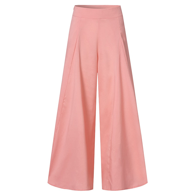 Pantalon Évasé Taille Haute – Élégance Vintage