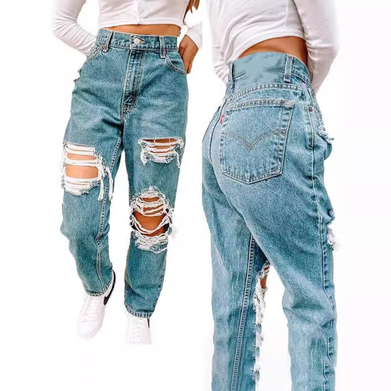 Jean Slim Déchiré – Style Tendance