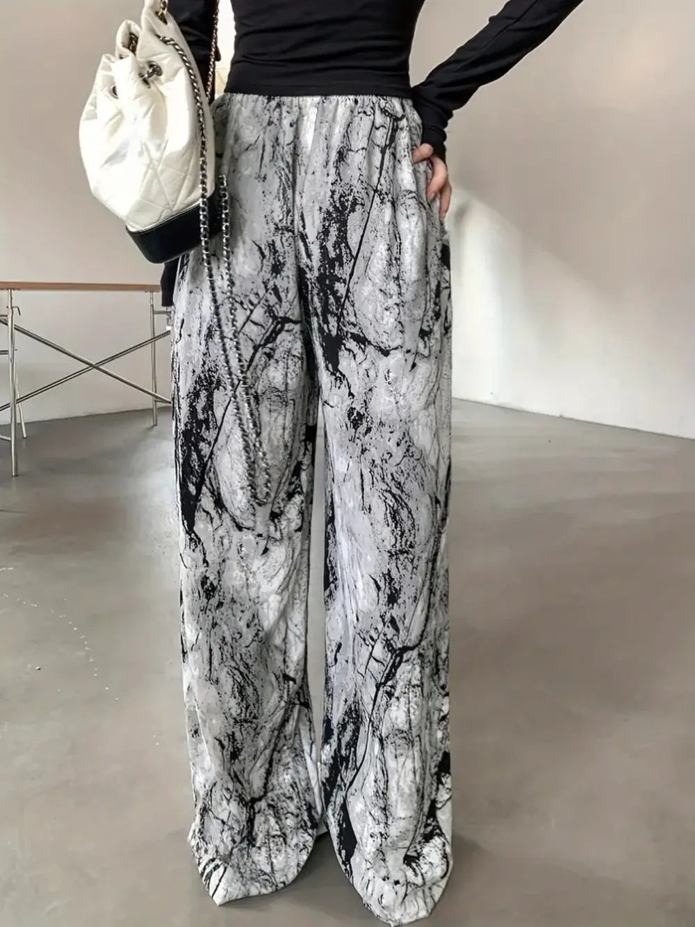 Pantalon Large Imprimé – Style Tendance