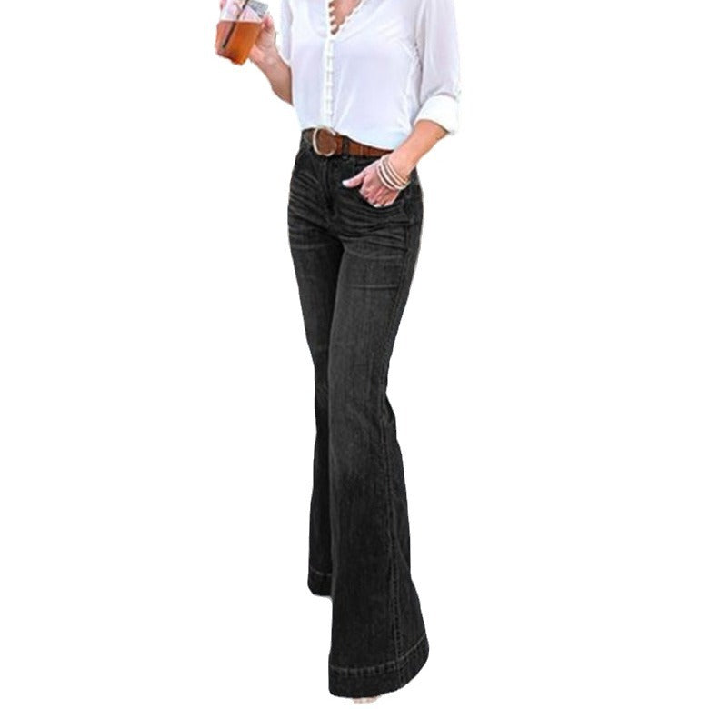 Jean Wide Leg Stretch – Coupe Fluide & Tendance