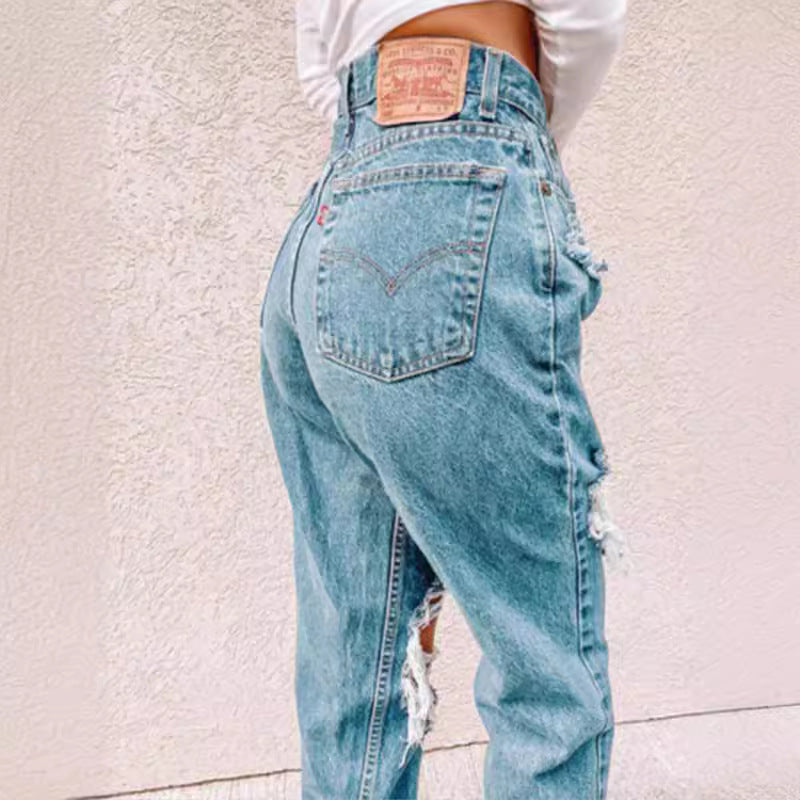 Jean Slim Déchiré – Style Tendance