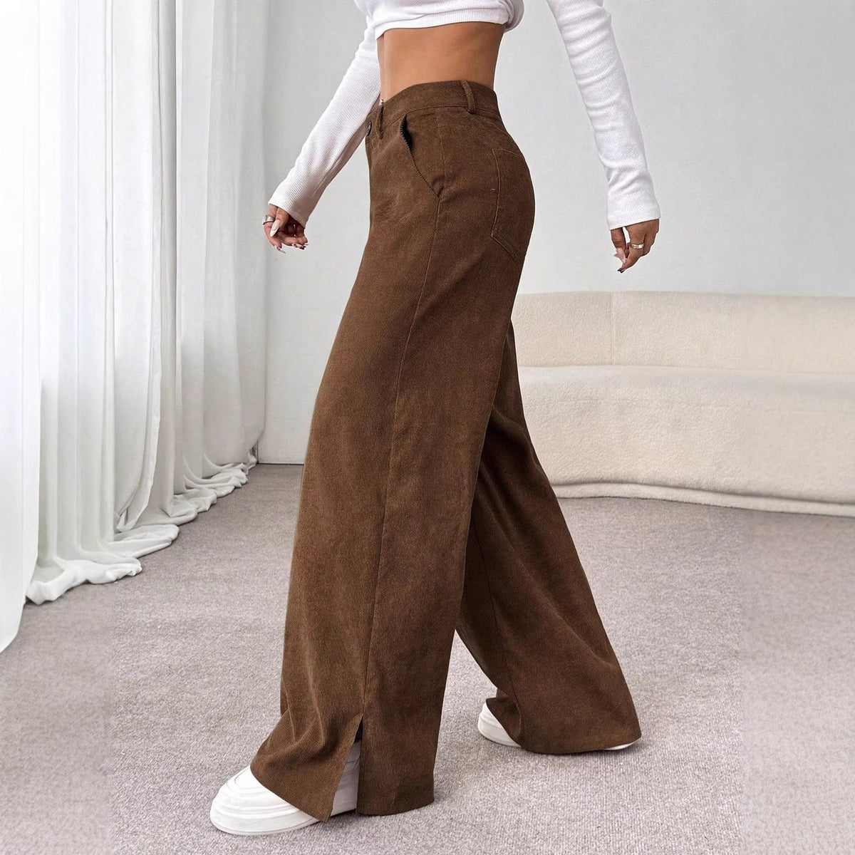 Pantalon Jambe Droite – Coupe Élégante