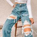 Jean Slim Déchiré – Style Tendance