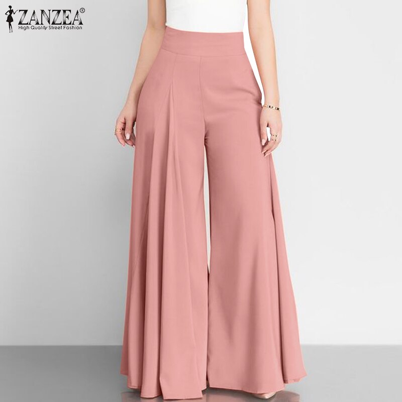 Pantalon Évasé Taille Haute – Élégance Vintage