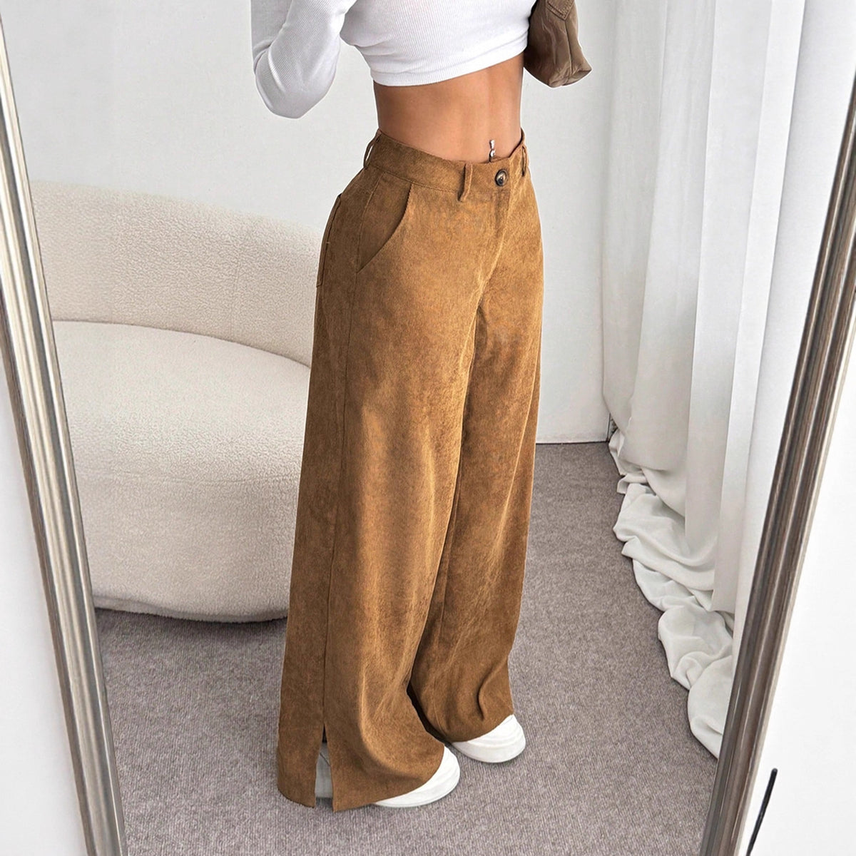 Pantalon Jambe Droite – Coupe Élégante