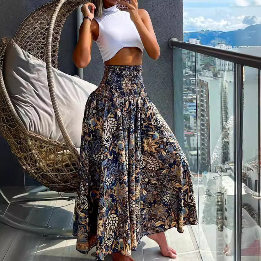 Jupe Longue Bohème – Imprimé Floral