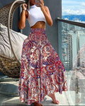 Jupe Longue Bohème – Imprimé Floral